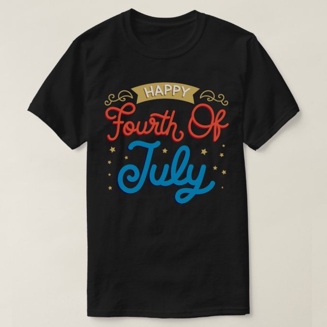 4th of July 5 T-Shirt (Design Front)