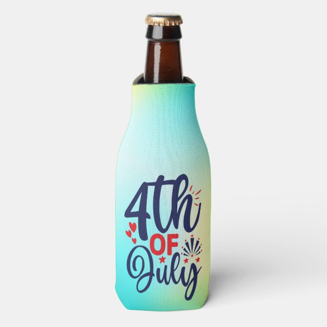 4th of July-68826 Bottle Cooler (Bottle Front)