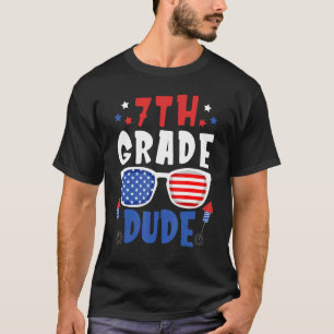4th Of July 7th Grade Dude Back To School Toddler  T-Shirt