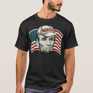 4th of july abraham merica T-Shirt