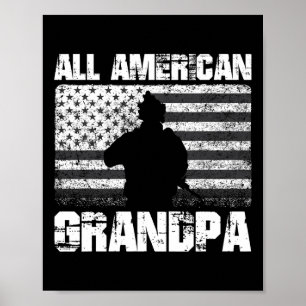 4th Of July All American Grandpa Poster