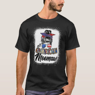 4th Of July All American Meemaw Usa Flag Independe T-Shirt