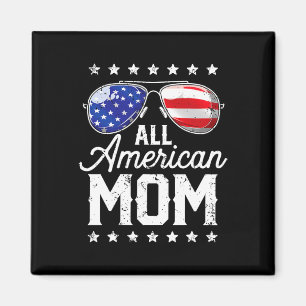 4th Of July All American Mum Sungles Family Magnet