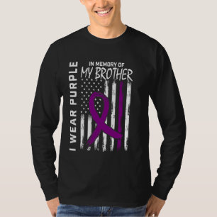 4th of July Alzheimers Awareness Brother American T-Shirt