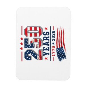 4th of July America US Flag Patriotic 250th Annive Magnet