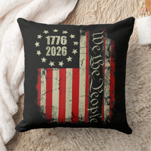 4th of July America US Flag Patriotic Cushion