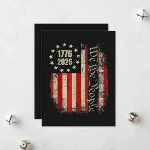 4th of July America US Flag Patriotic Holiday Card