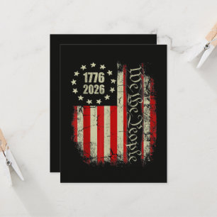 4th of July America US Flag Patriotic Invitation