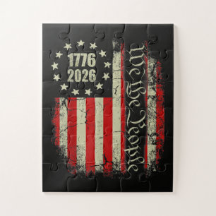 4th of July America US Flag Patriotic Jigsaw Puzzle