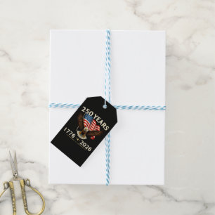 4th of July America US Patriotic Eagle Gift Tags