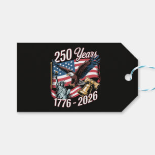 4th of July America US Patriotic Eagle Gift Tags