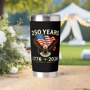4th of July America US Patriotic Eagle Insulated Tumbler