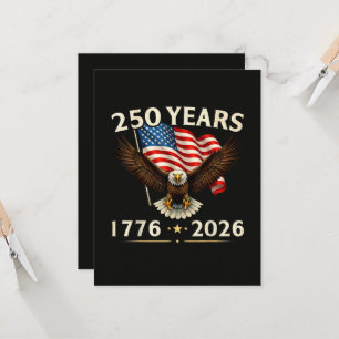 4th of July America US Patriotic Eagle  Invitation