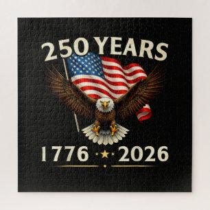 4th of July America US Patriotic Eagle Jigsaw Puzzle