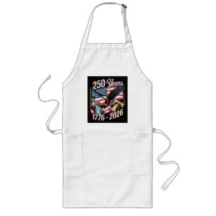 4th of July America US Patriotic Eagle Long Apron