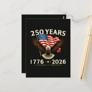 4th of July America US Patriotic Eagle  Postcard