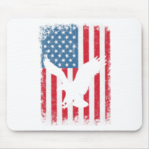 4th Of July American Eagle Flag Usa Independence D Mouse Mat