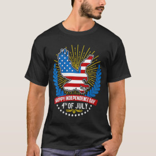4th Of July American Eagle Happy Independence Day T-Shirt