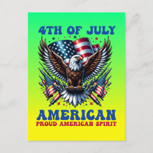 4th Of July American Eagle Sublimation-61001 Postcard