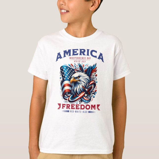 4th of July American Eagle Sublimation-61901 T-Shirt (Front)