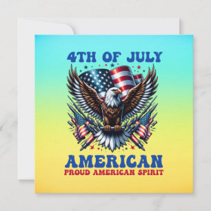 4th of July American Eagle Sublimation-61902 Holiday Card