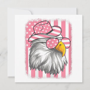 4th Of July American Eagle USA Flag Patriotic Wome Invitation
