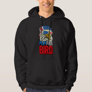 4th Of July American Flag Bald Eagle Mullet Play F Hoodie