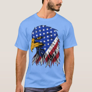4th of July American Flag Bald Eagle Patriotic T-Shirt