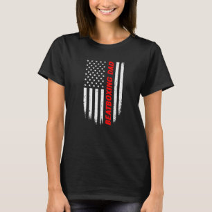 4th Of July American Flag Beatboxing Dad Fathers D T-Shirt