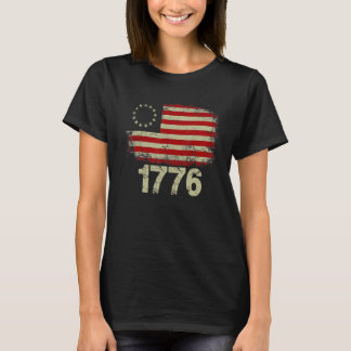 4th Of July American Flag Betsy Ross 1776 Men Wo T-Shirt