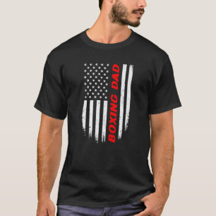 4th Of July American Flag Boxing Dad Fathers Day T-Shirt