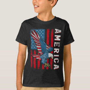 4th Of July American Flag Eagle Independence Day T-Shirt