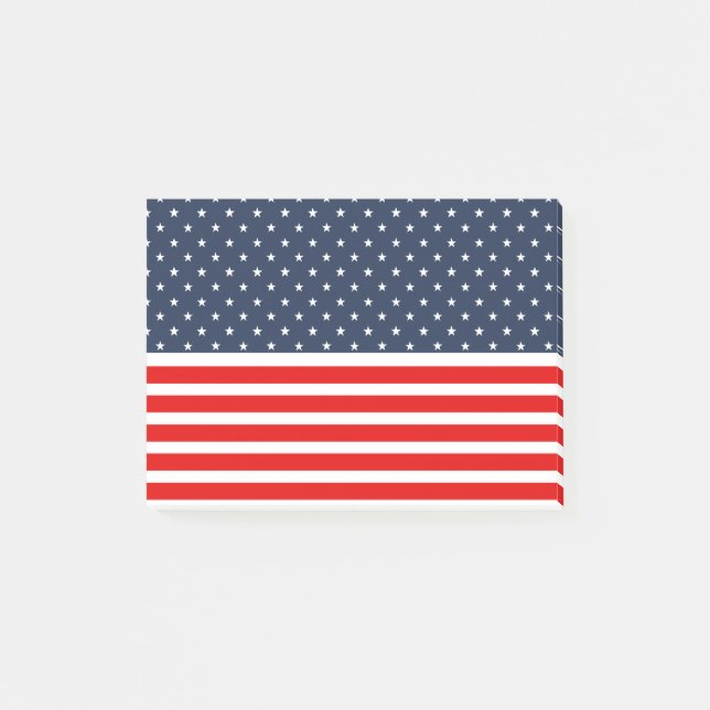 4th of july american flag post-it notes (Front)