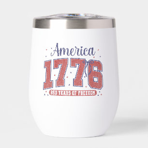 4th of July American Flag Vintage 250 Years 1776 2