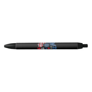 4th of July American Flag Vintage 250 Years 1776 2 Black Ink Pen