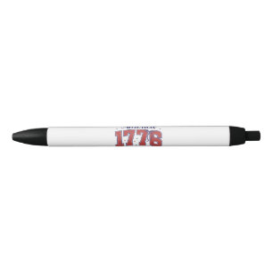 4th of July American Flag Vintage 250 Years 1776 2 Black Ink Pen