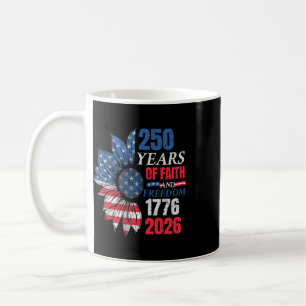 4th Of July American Flag Vintage 250 Years 1776 2 Coffee Mug