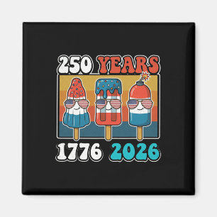 4th Of July American Flag Vintage 250 Years 1776 2 Magnet