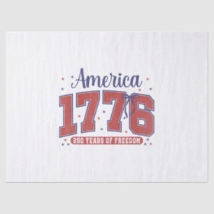 4th of July American Flag Vintage 250 Years 1776 2 Tissue Paper
