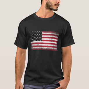 4th of July American Flag Vintage USA Men Women Pa T-Shirt