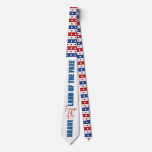 4th Of July American Independence Day Tie