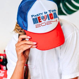 4th Of July American Independence Day  Trucker Hat
