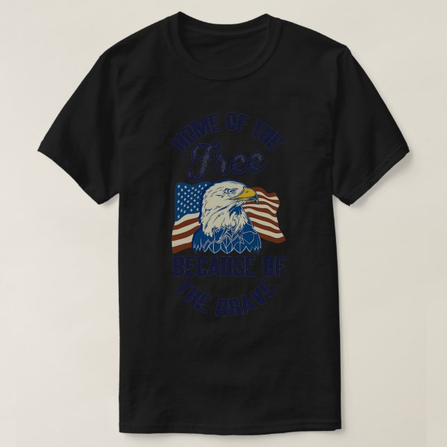 4th of July american patriotic T-Shirt (Design Front)