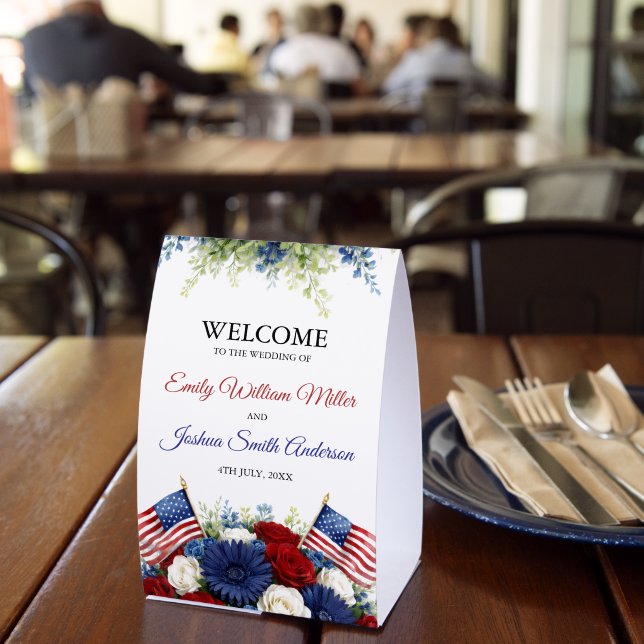 4th of July Americana Wedding Welcome (Insitu(Restaurant))