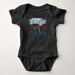 4th of July Baby Black One Piece Bodysuit