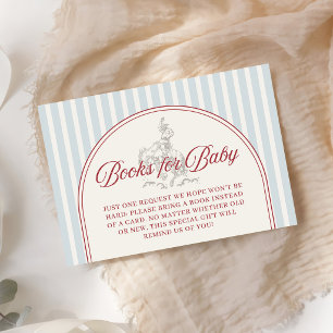 4th of July Baby Shower Books for Baby Enclosure Card