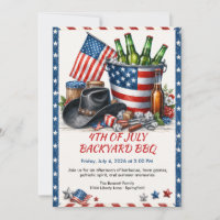4th of July Backyard BBQ - Patriotic Country