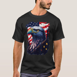 4th Of July Bald Eagle American US Flag Country 4t T-Shirt