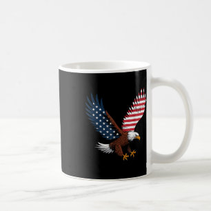 4th Of July Bald Eagle Usa American Flag Patriotic Coffee Mug
