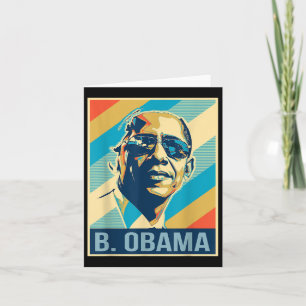 4th Of July Barack Obama President Retro Patriotic Card